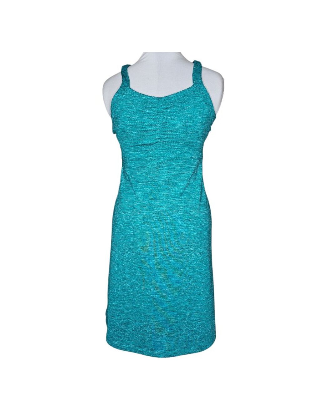 Title Nine S Blue Green Solution Dress Athletic Tennis Golf Shelf Bra Cross Back